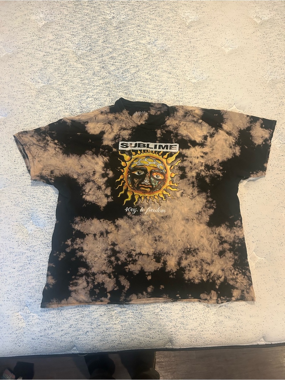 Sublime Black & Tan Tie-Dye Short Sleeve Tee